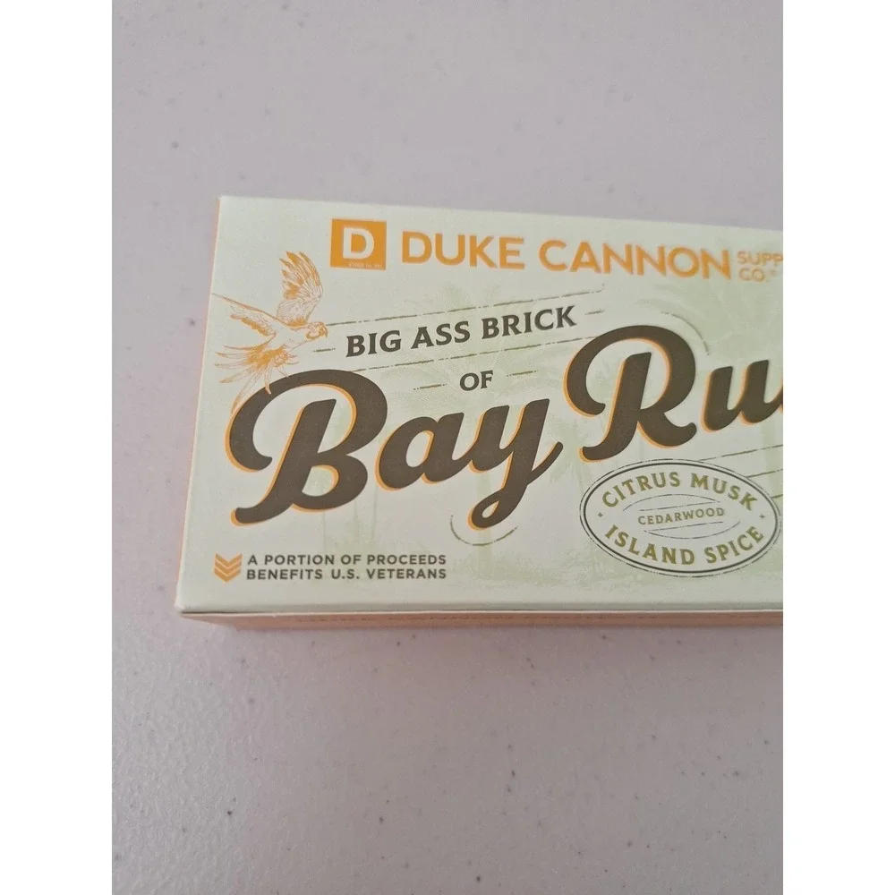 Duke Cannon Big American Bay Rum Soap XL Size 10 oz Cedarwood Citrus Musk Scent